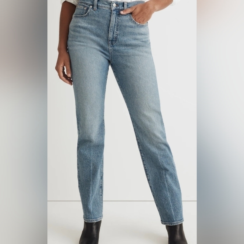 Madewell 90's Straight High-Rise Fitted Hip Straight Leg Full Length Size 29T
